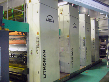 Used Lithoman 72 page printing press (2006)