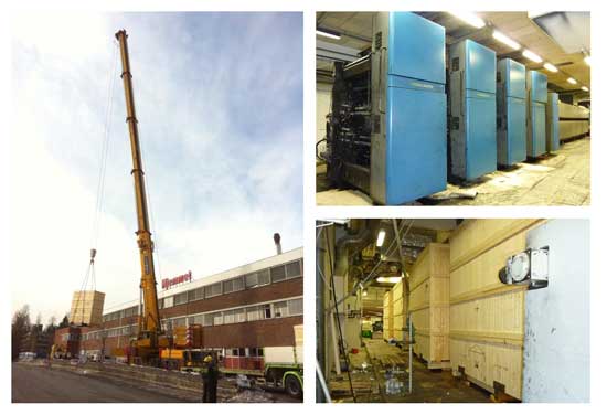 Moving a heatset printing facility from Oslo to Norway